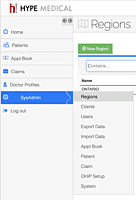 Systems Set-up Page